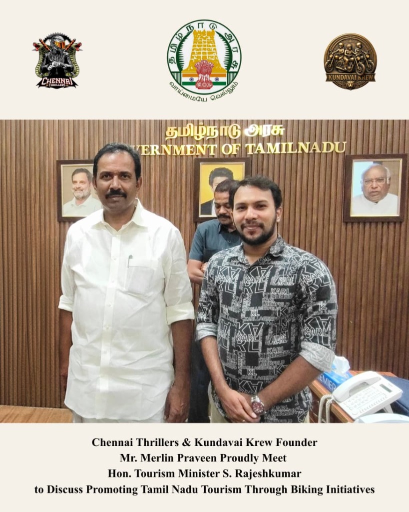 Meeting Hon. Tourism Minister S. Rajeshkumar