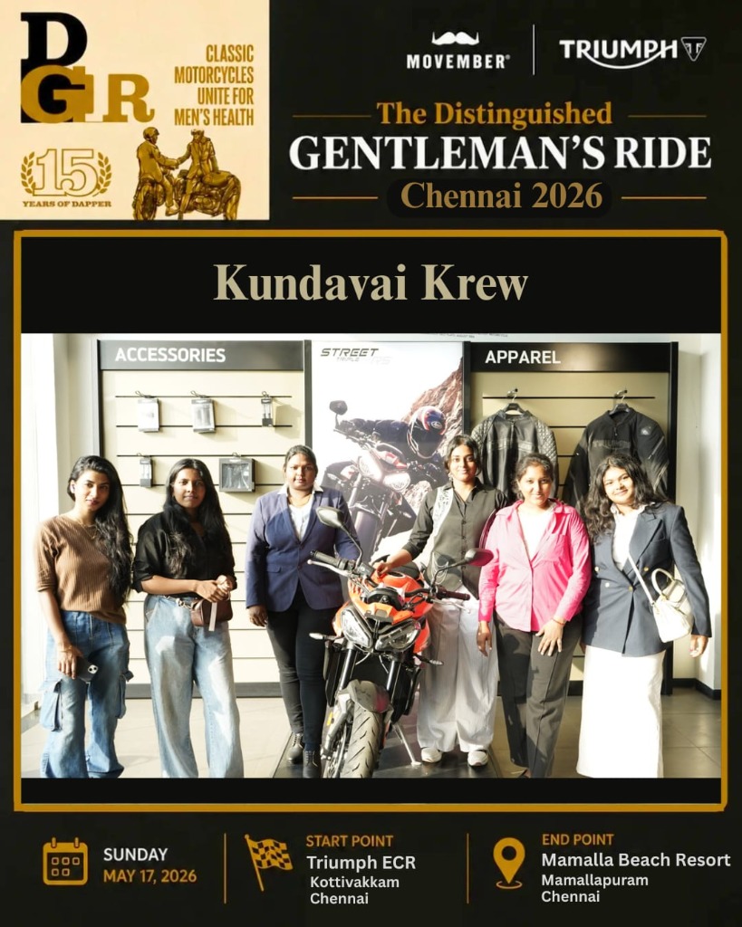 DGR Chennai 2026 Kundavai Krew Official Banner